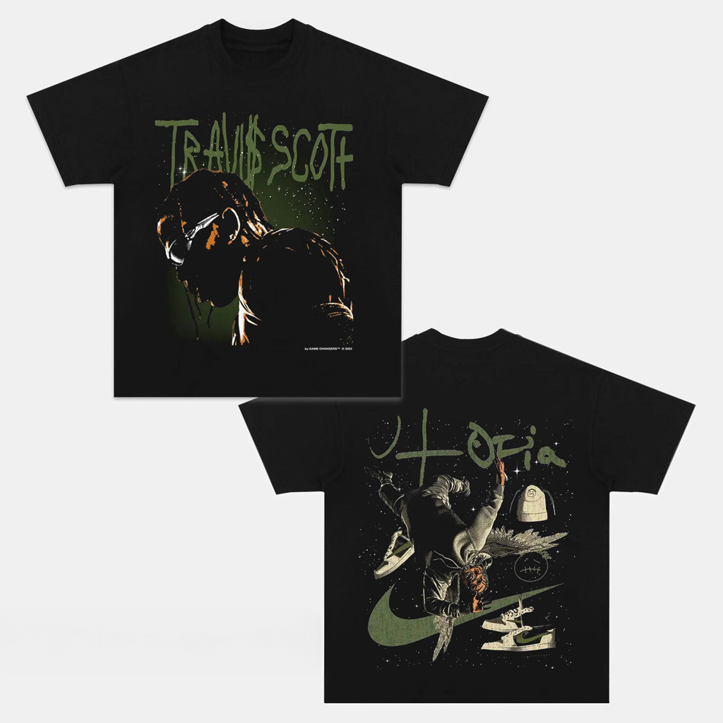 Travis Scott Utopia 2 Graphic T-Shirt Travis Scott Merch For Fan Top Christmas Gifts 2025-1