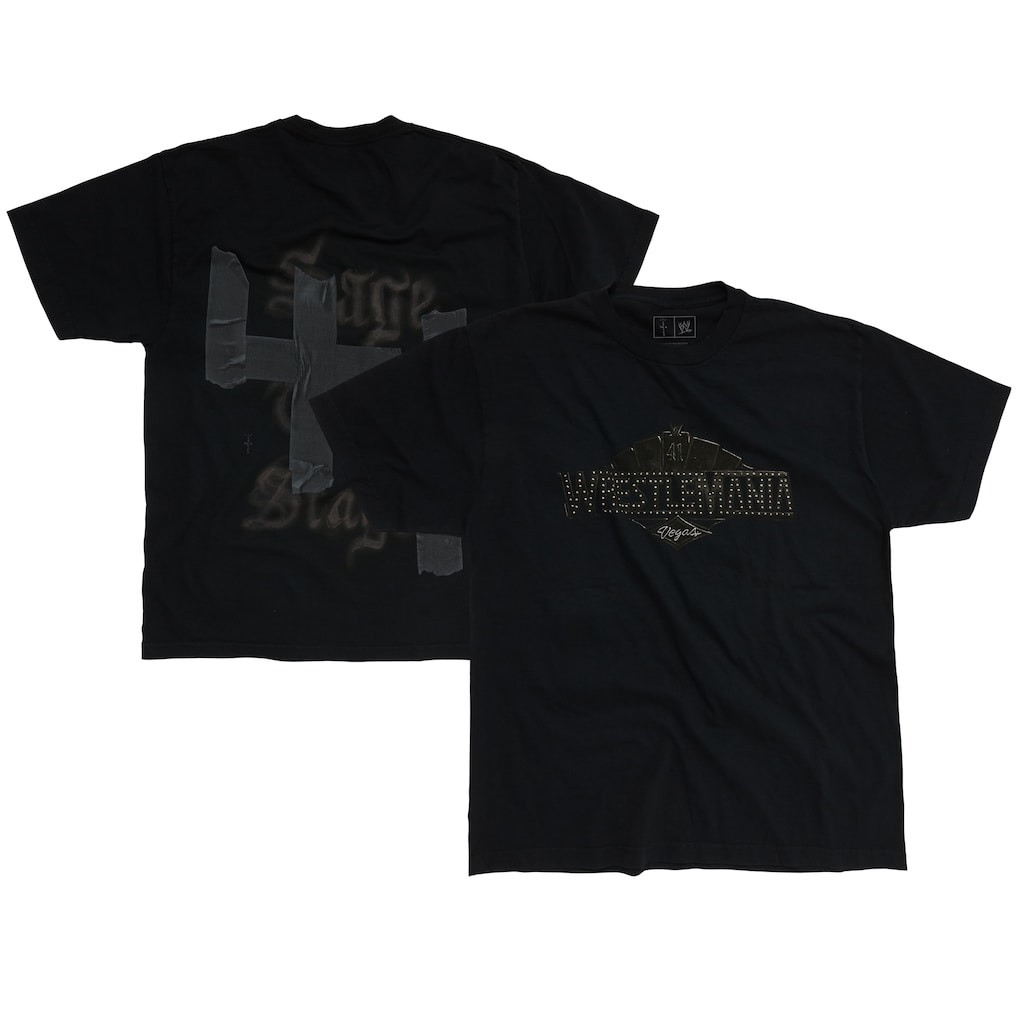 Travis Scott WWE Cactus Jack Merch Shirt CJ X WWE WrestleMania 41 T-Shirt Fan Gifts-1