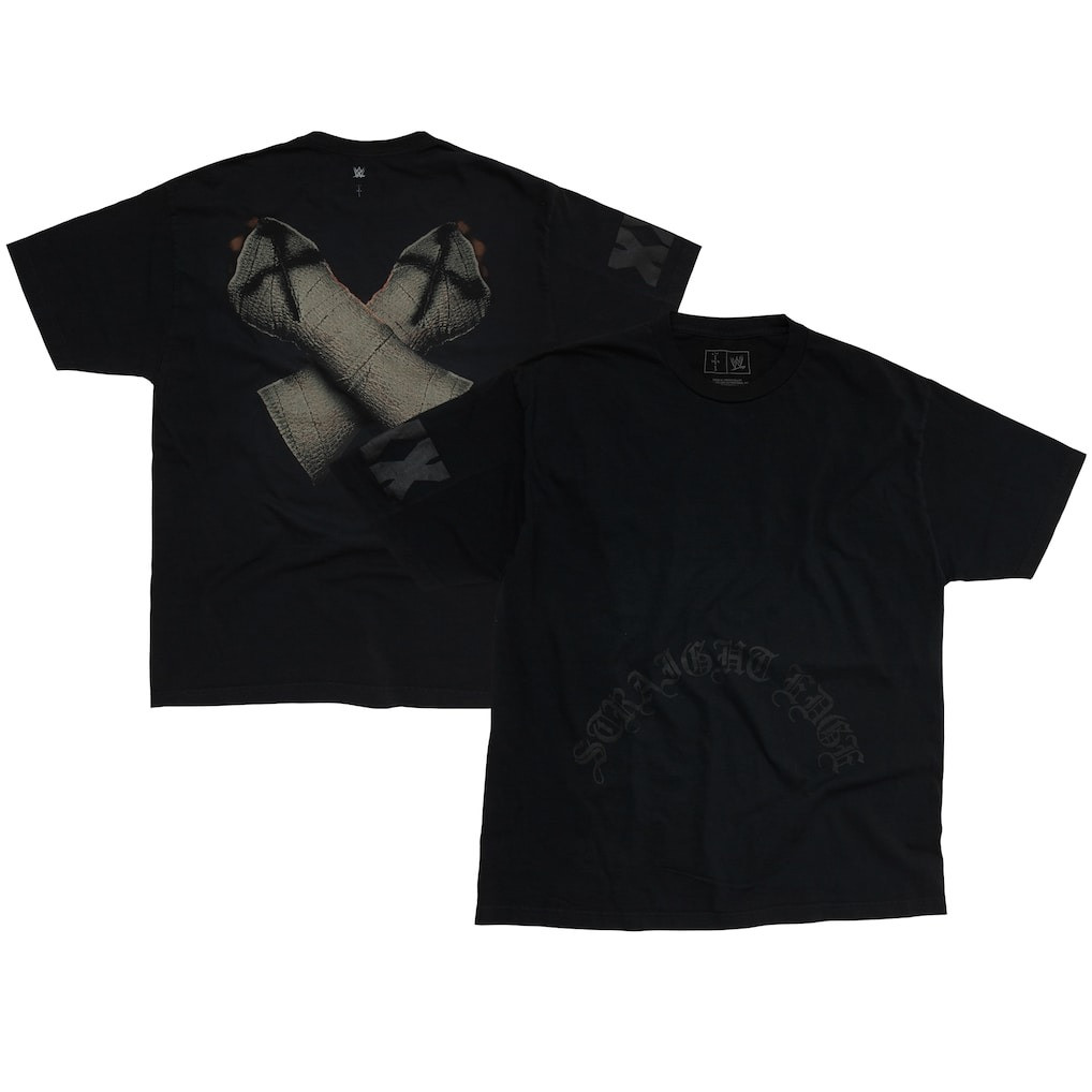 Travis Scott WWE Cactus Jack Merch Shirt Wrestlemania Merch CJ X WWE Straight Edge CM Punk-1