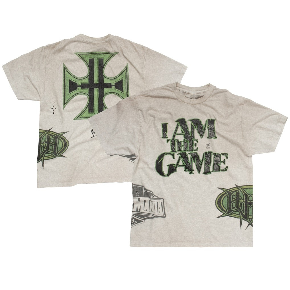 Travis Scott WWE Cactus Jack Merch Shirt Wrestlemania Merch CJ X WWE The Game Triple H-1