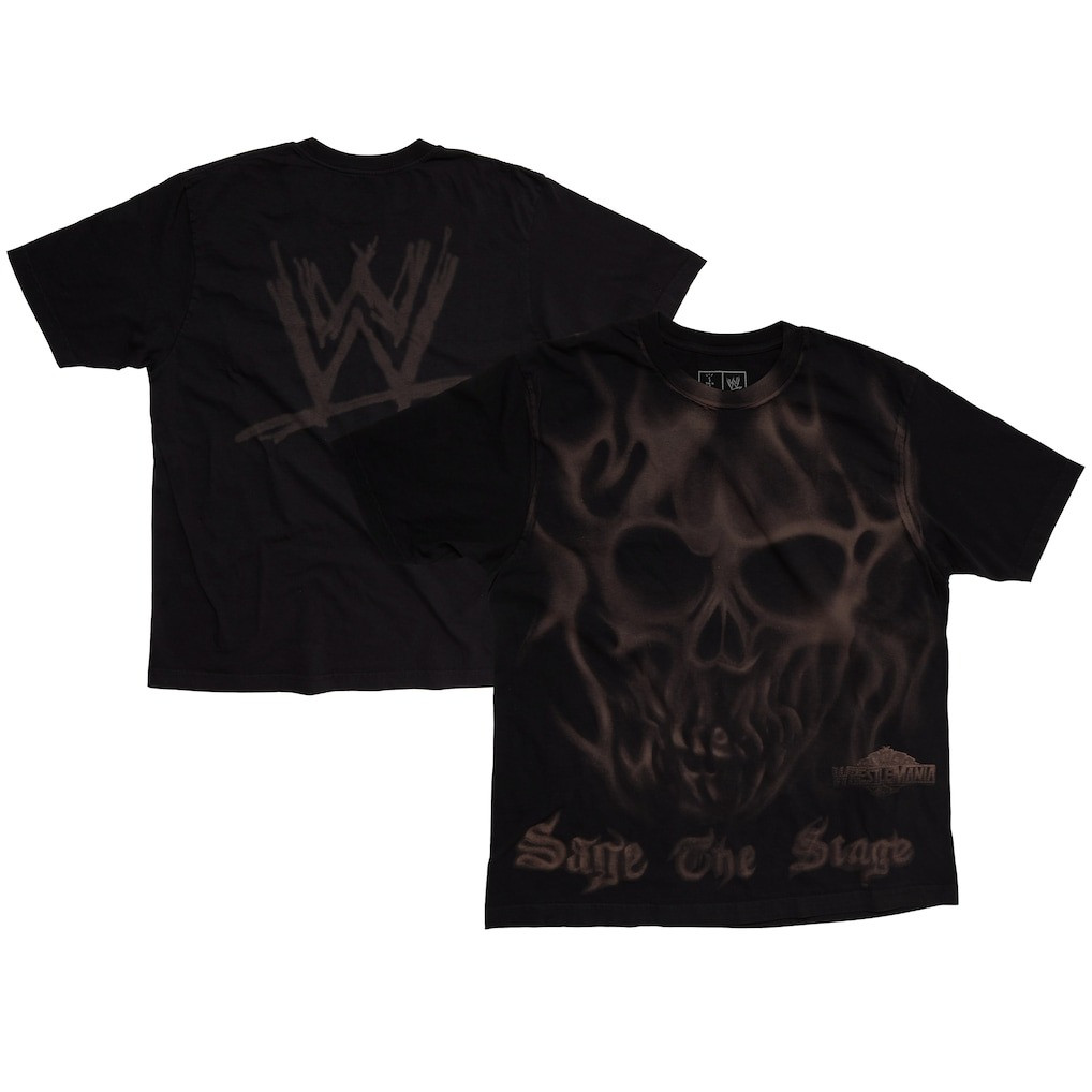 Travis Scott WWE Cactus Jack Merch T-Shirt Wrestlemania Merch CJ X WWE Sage The Stage-1