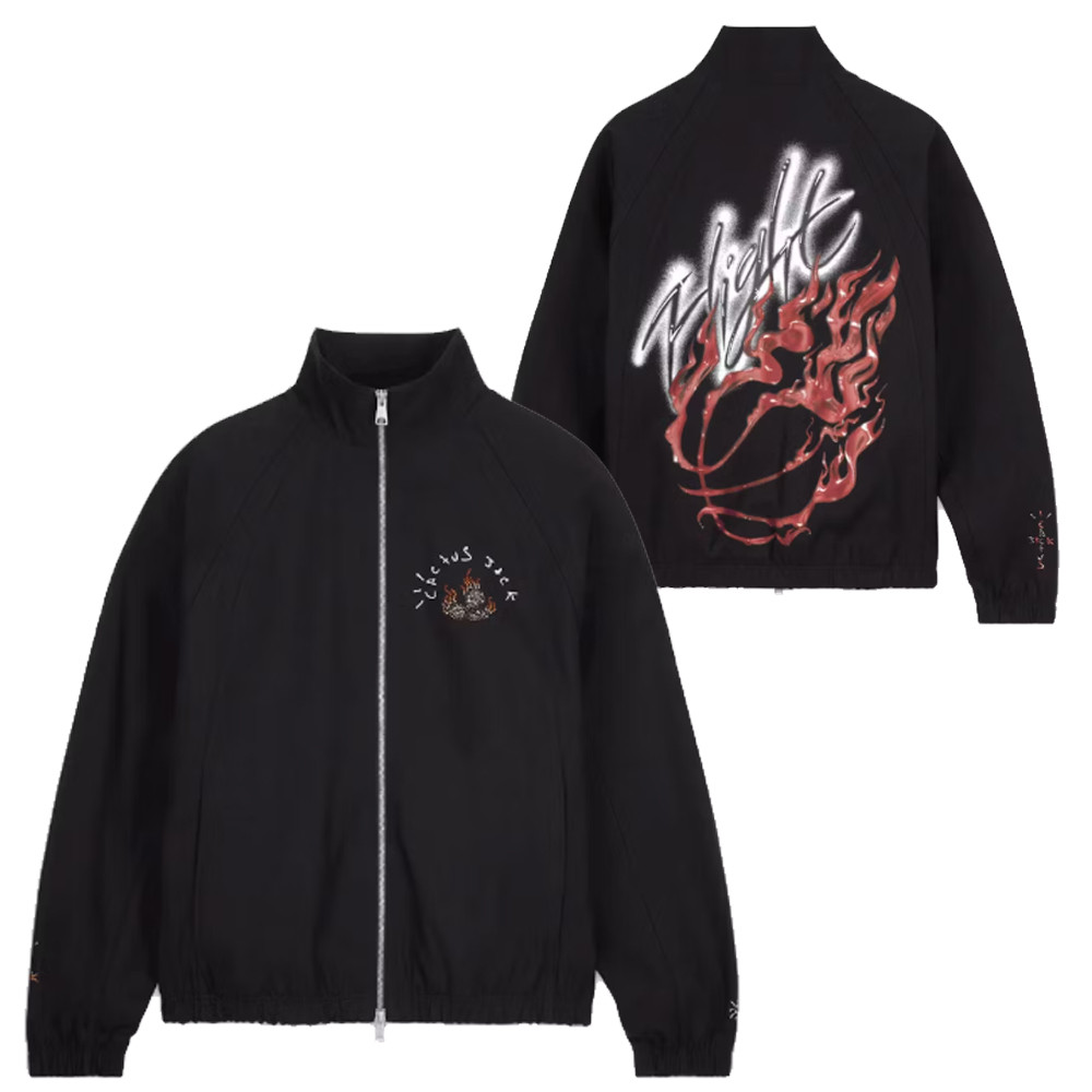 Travis Scott x Jordan Woven Zip Jacket Cactus Jack Merch Apparel Fan Gifts For Him-1