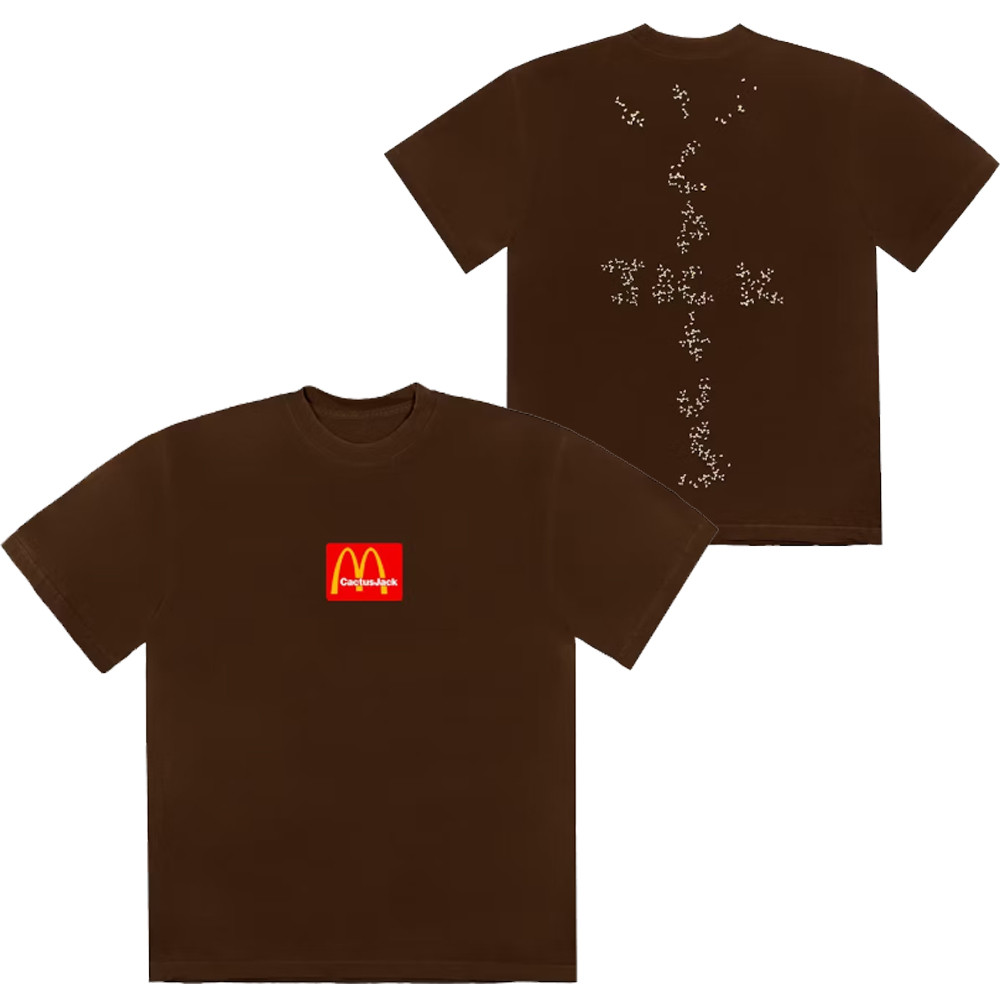 Travis Scott x McDonald's Sesame III T-shirt Cactus Jack Merch Apparel Fan Gifts-1