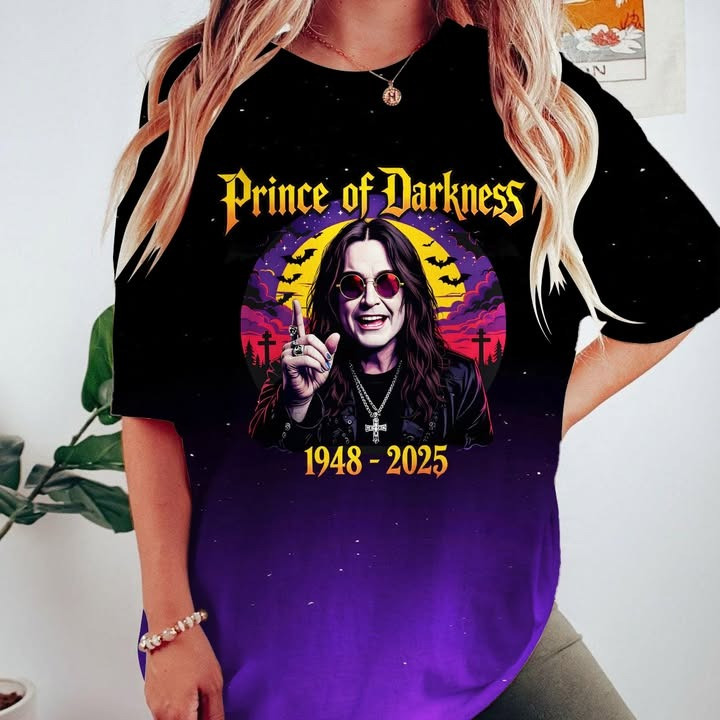 Tribute In Loving Memory Of Ozzy Osbourne Shirt Prince Of Darkness Rock Fan Memorial Gifts-1