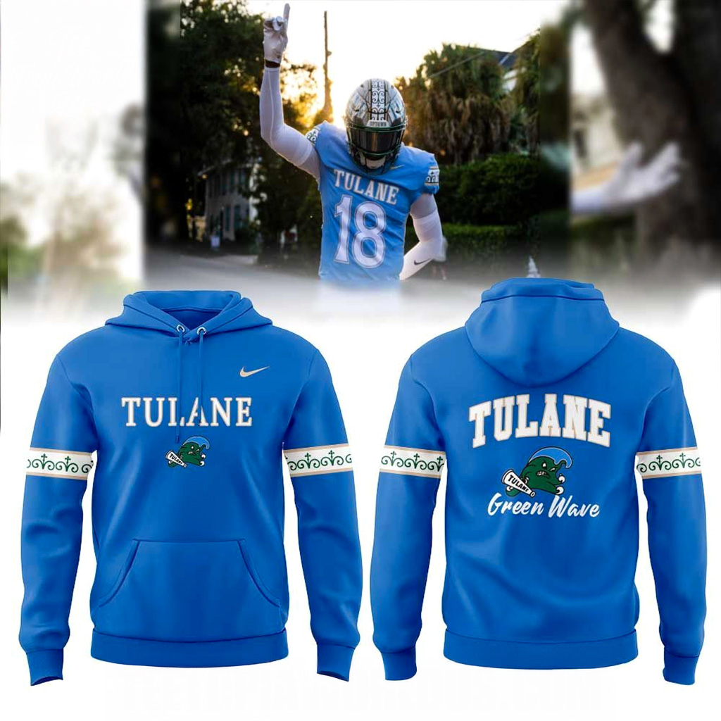 Tulane Green Wave Football Our First City Uniform 2025 Hoodie Fan Merch Xmas Gifts For Him-1