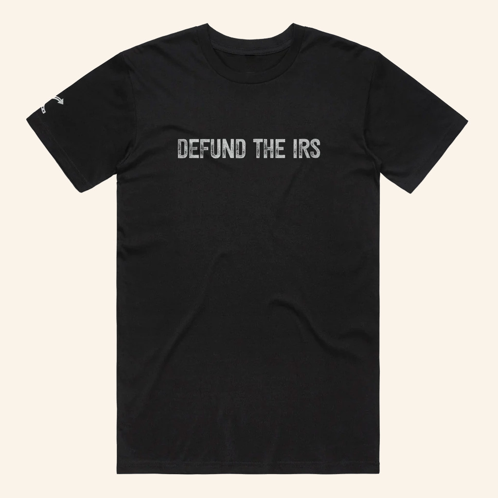 Turning Point USA Shirt Defund The IRS T-Shirt TPUSA Merch Charlie Kirk Merch Father Gifts-1