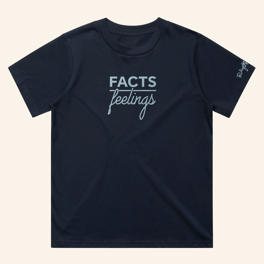 Turning Point USA Shirt Facts Over Feelings T-Shirt TPUSA Merch Charlie Kirk Merch Dad Gifts-1