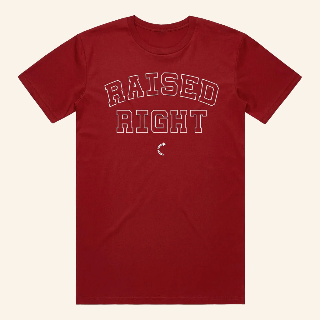 Turning Point USA Shirt Raised Right T-Shirt Charlie Kirk Merch TPUSA Merch Gifts For Husband-1