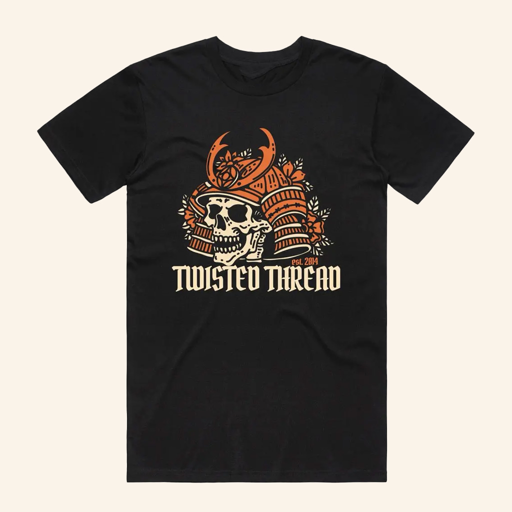 Twisted Thread Merch Twisted Thread Samurai Skull Twisted Thread T-Shirt Dad Gifts-1 Twisted Thread Merch Twisted Thread Samurai Skull Twisted Thread T-Shirt Dad Gifts-1