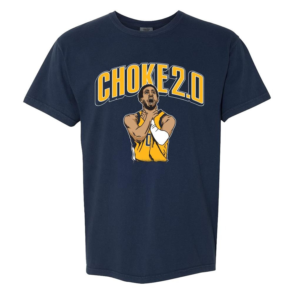 Tyrese Haliburton Choke 2.0 T-Shirt Indiana Pacers Basketball Fan Merch Best Gifts-1