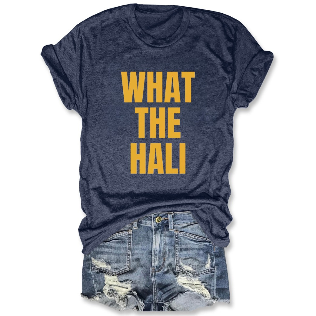 Tyrese Haliburton What The Hali Women's Shirt Indiana Pacers Basketball Fan Merch Gifts-1