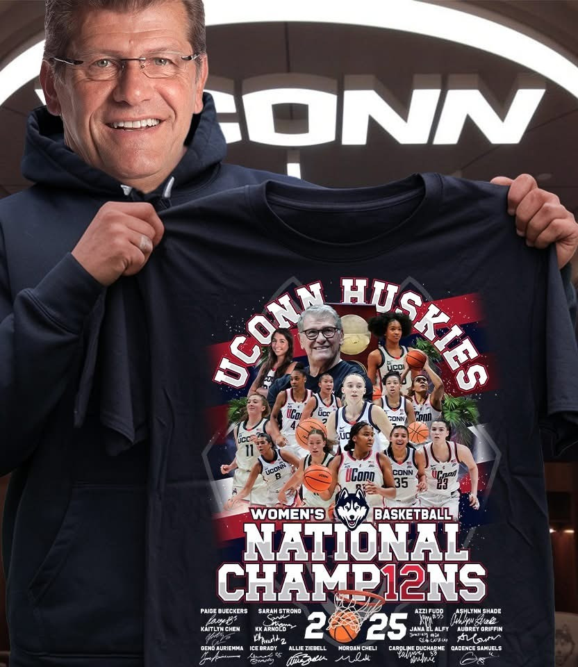 UConn Huskies NCAA Women's Basketball Championship Shirt 2025 Fan Merch Great Gifts-1