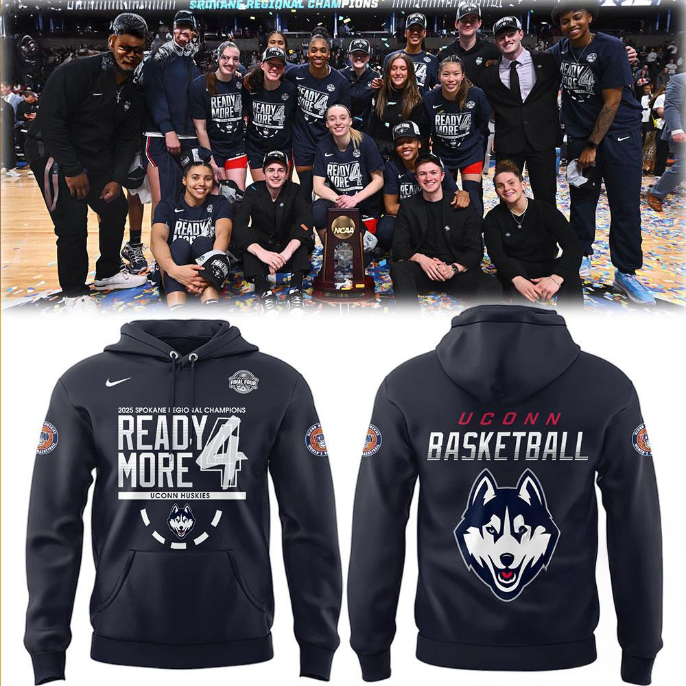 UConn Huskies Women's Basketball 2025 Final Four Logo Hoodie Presents For Basketball Fans-1