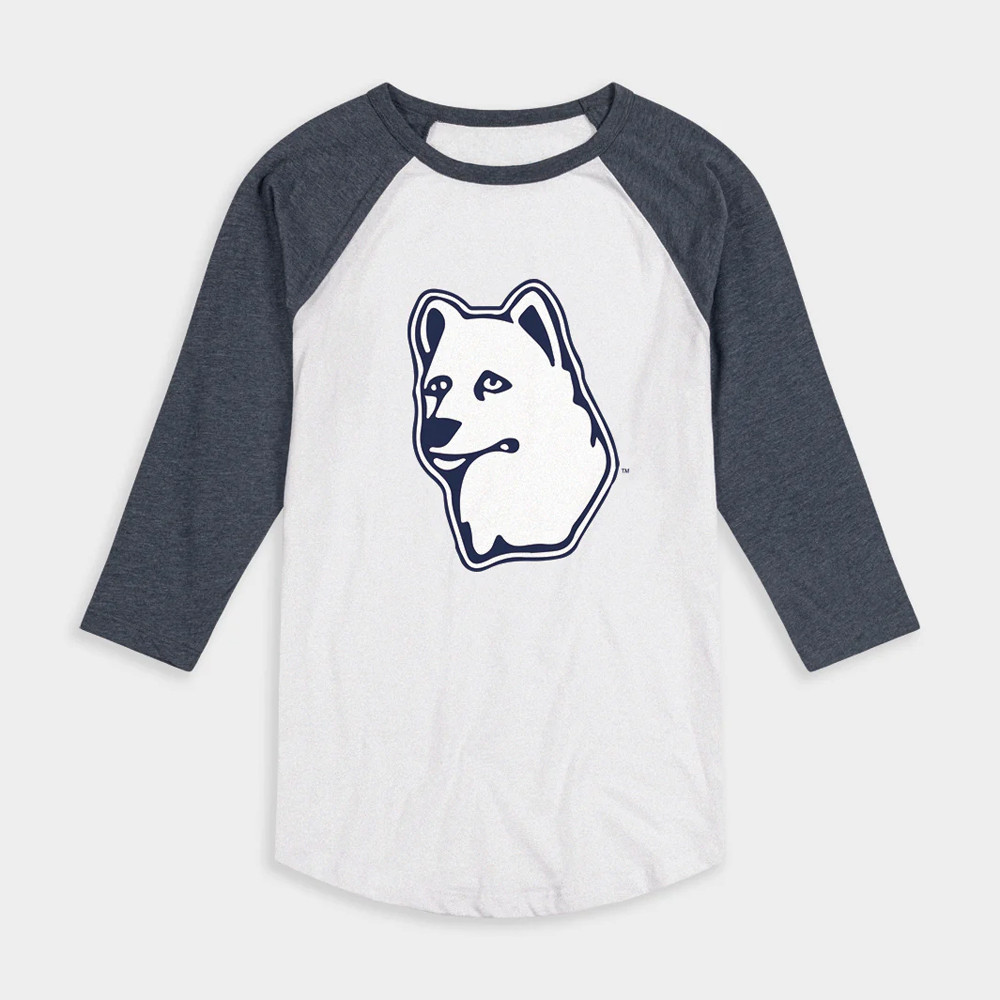 UConn Sad Husky Raglan Shirt Basketball Fan Gift Ideas-1