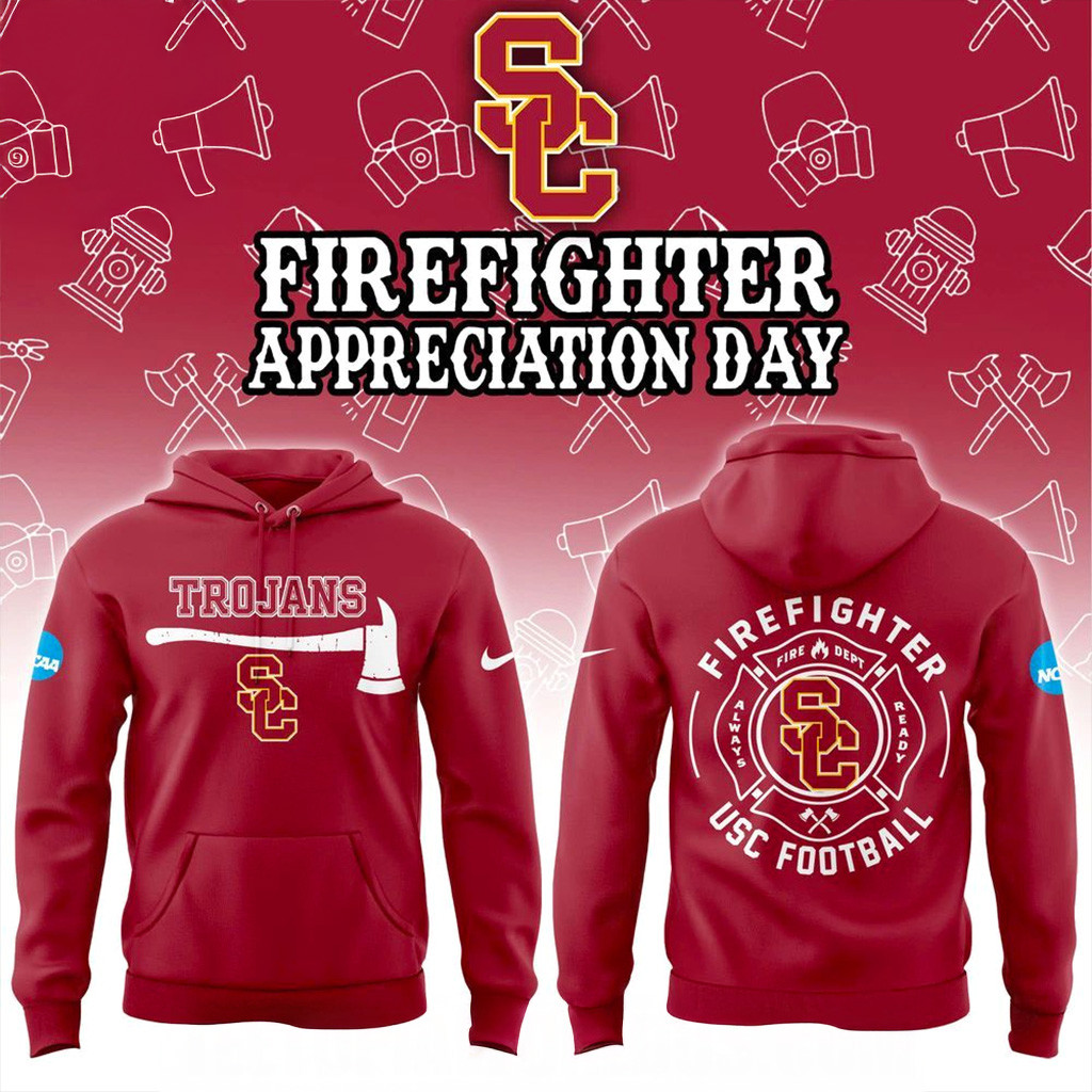USC Trojans Firefighter Application Day Hoodie Trojans Merch Christmas Ideas For Him-1