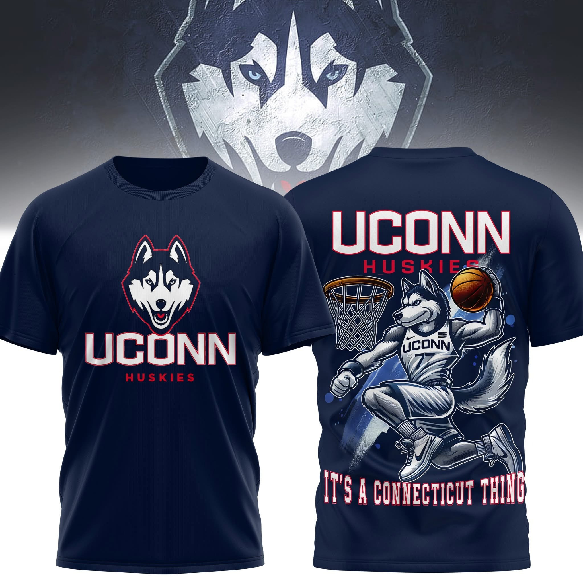 Uconn Huskies Basketball Shirt It's A Connecticut Thing Gifts For Uconn Huskies Fans-1