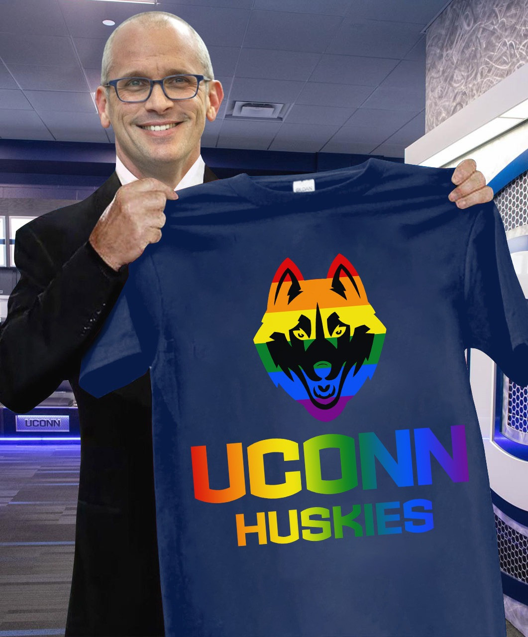 Uconn Huskies Pride Shirt Pride Merch Basketball Uconn Huskies Fan Gift Ideas-1