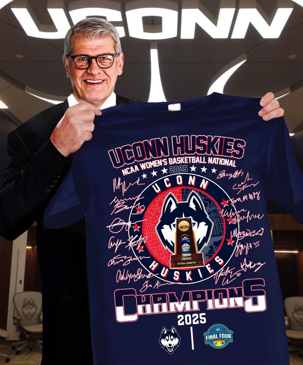 Uconn Huskies Women's Basketball National Champions T-Shirt 2025 Great Fan Apparel Unique-1