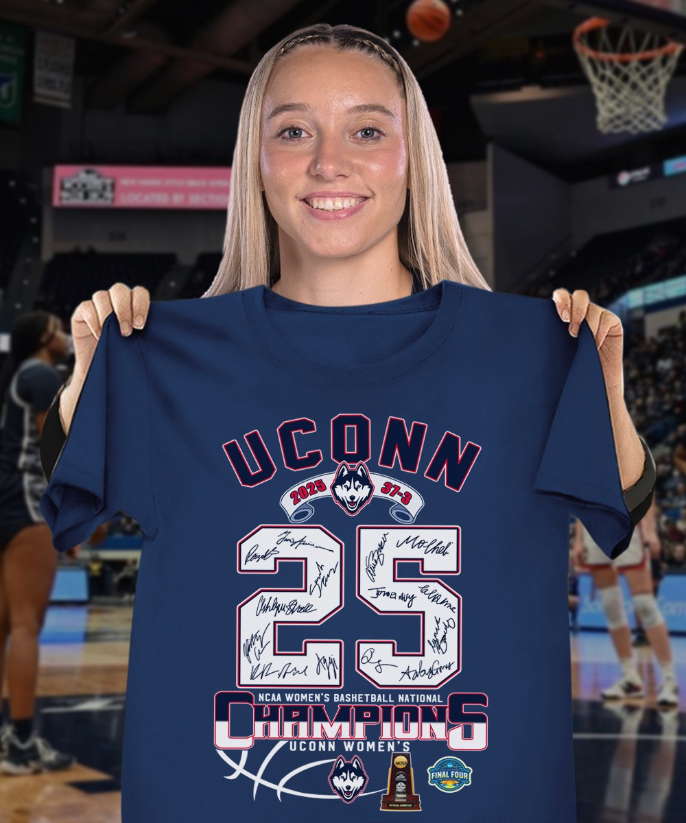 Uconn National Championship 2025 Shirt Signature Women's Basketball Championships Fan Gifts-1 Uconn National Championship 2025 Shirt Signature Women's Basketball Championships Fan Gifts-1