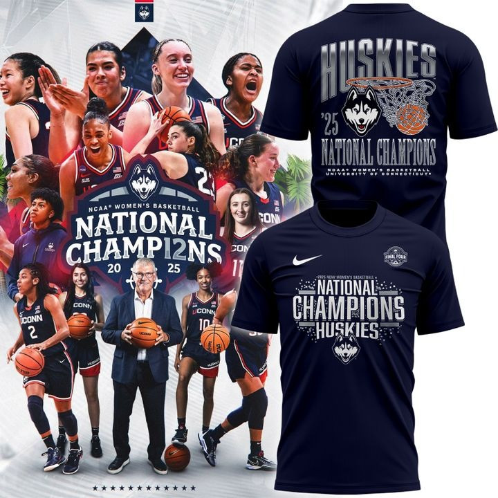 Uconn Women's Basketball National Champions 2025 Shirt Uconn Huskies Fan Gear Unique Gifts-1