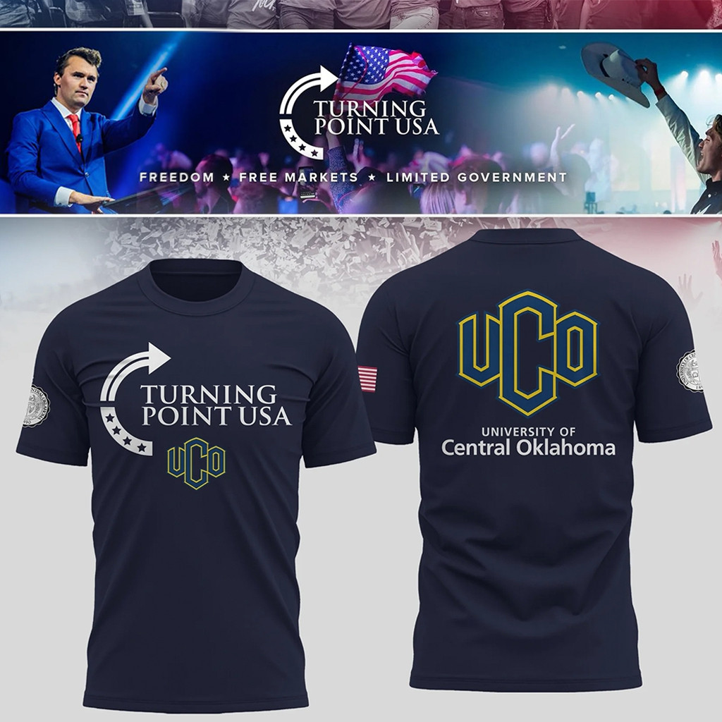 University Of Central Oklahoma Turning Point USA Shirt Central Oklahoma Bronchos Merch For Fans-1