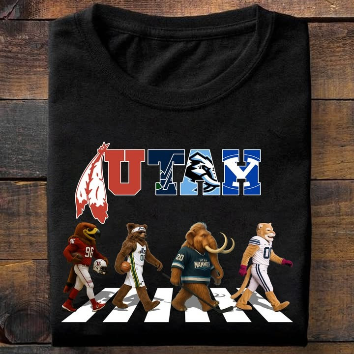 Utah City Sport Teams Mascots T-Shirt Gifts For Sport Teams Lovers Fans For Him Her-1