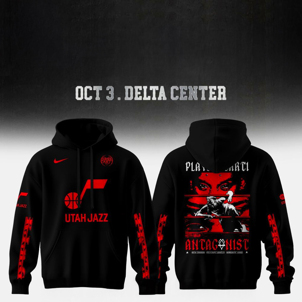 Utah Jazz X Playboi Carti Antagonist Tour 2.0 Hoodie Utah Jazz Merch Gifts For Fans-1