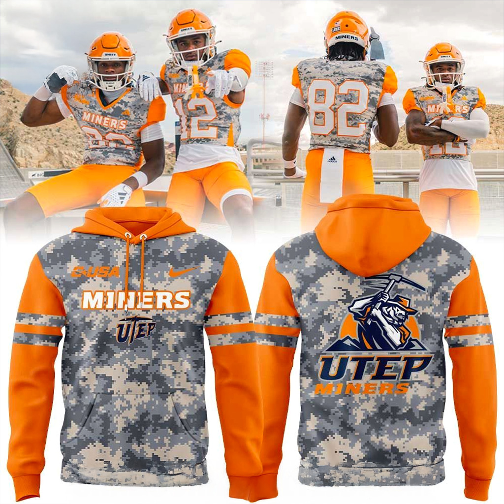 Utep Miners For Our Heroes Uniform Hoodie Utep Miners Merch Gift For Brother-1