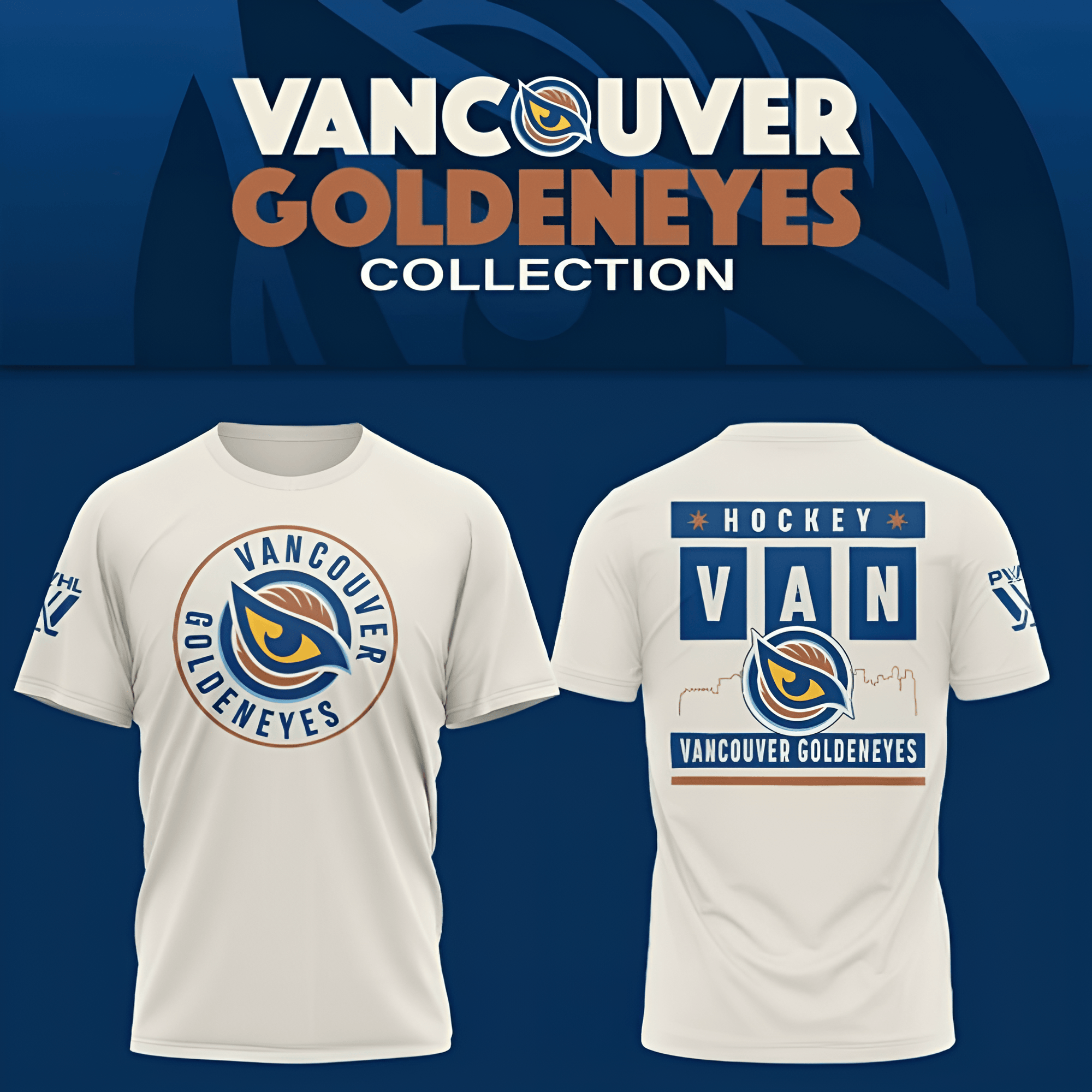 Vancouver Goldeneyes T-Shirt PWHL Merch Vancouver Goldeneyes Clothing Ice Hockey Fans Gifts-1