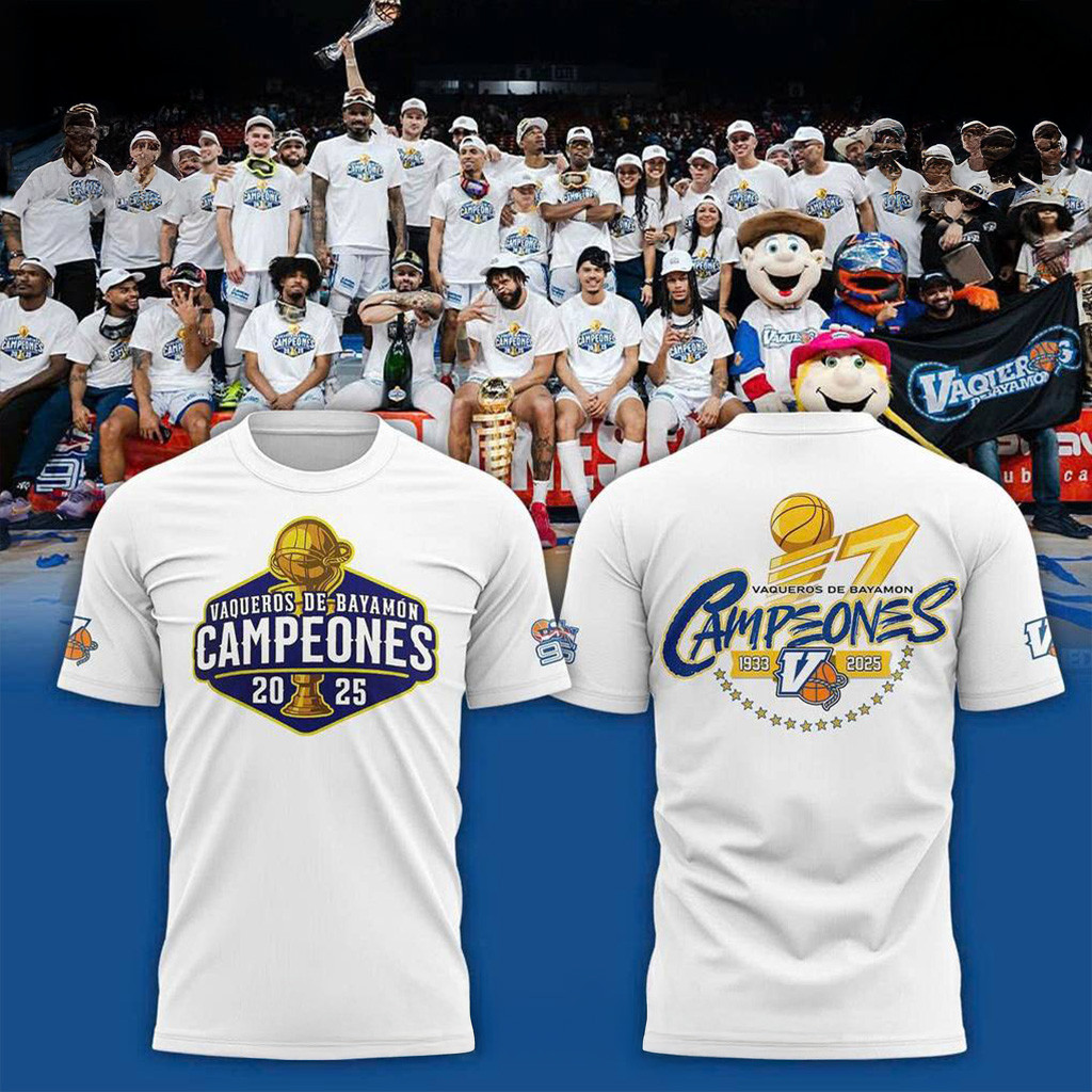 Vaqueros de Bayamon Champions Baloncesto Superior Nacional 2025 Shirt Basketball Fan Gift Ideas-1