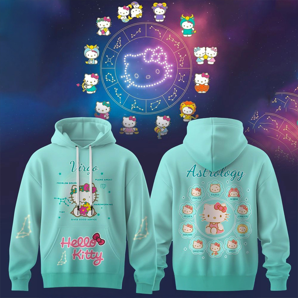 Virgo Grace Hello Kitty Hoodie Fan Merch Christmas Gift Ideas For Wife-1