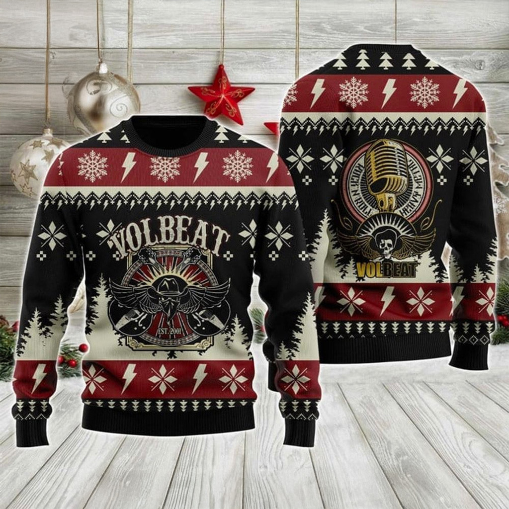 Volbeat Christmas Ugly Sweater Volbeat Merch Christmas Gifts For Rock Fans-1