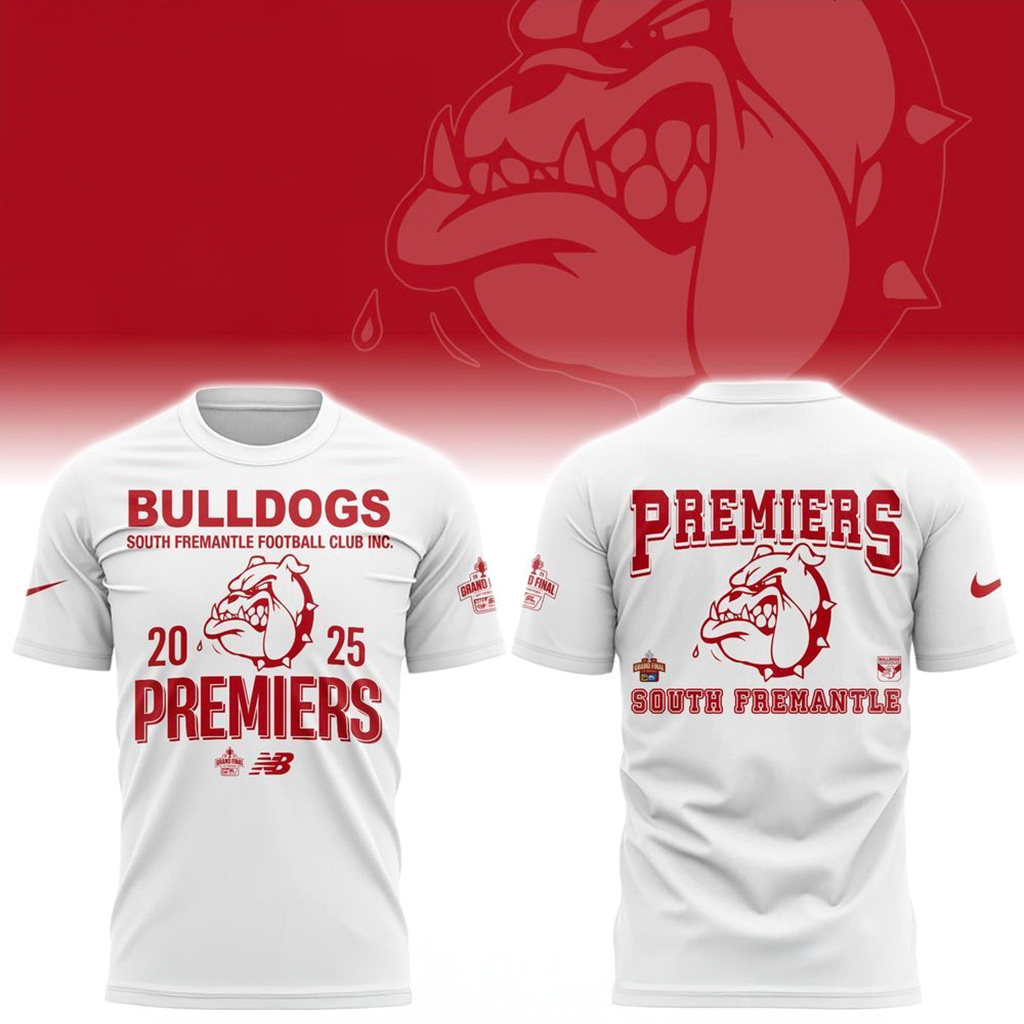 WAFL South Fremantle Bulldogs Premiers T-Shirt 2025 Fan Merch Gift For Brother-1 WAFL South Fremantle Bulldogs Premiers T-Shirt 2025 Fan Merch Gift For Brother-1