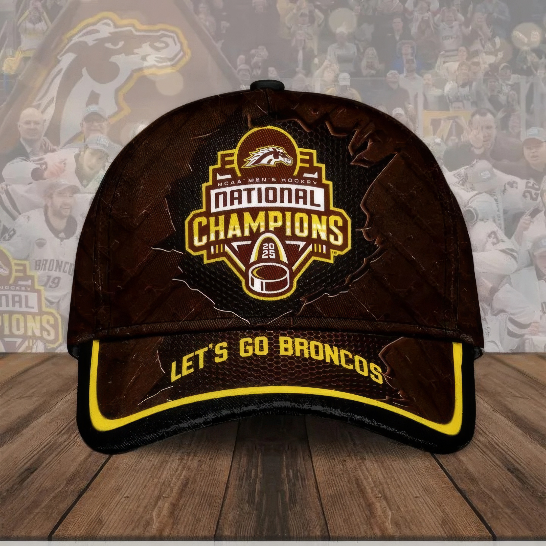 WMU Hockey 2025 National Champion Hat Birthday Gifts For Hockey Fans-1 WMU Hockey 2025 National Champion Hat Birthday Gifts For Hockey Fans-1
