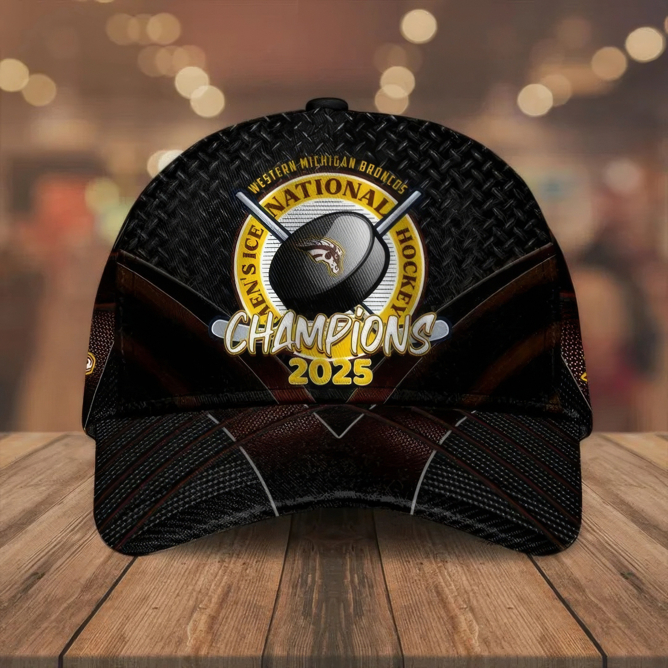 WMU Hockey 2025 National Champion Hat Ice Hockey Fan Gifts-1 WMU Hockey 2025 National Champion Hat Ice Hockey Fan Gifts-1