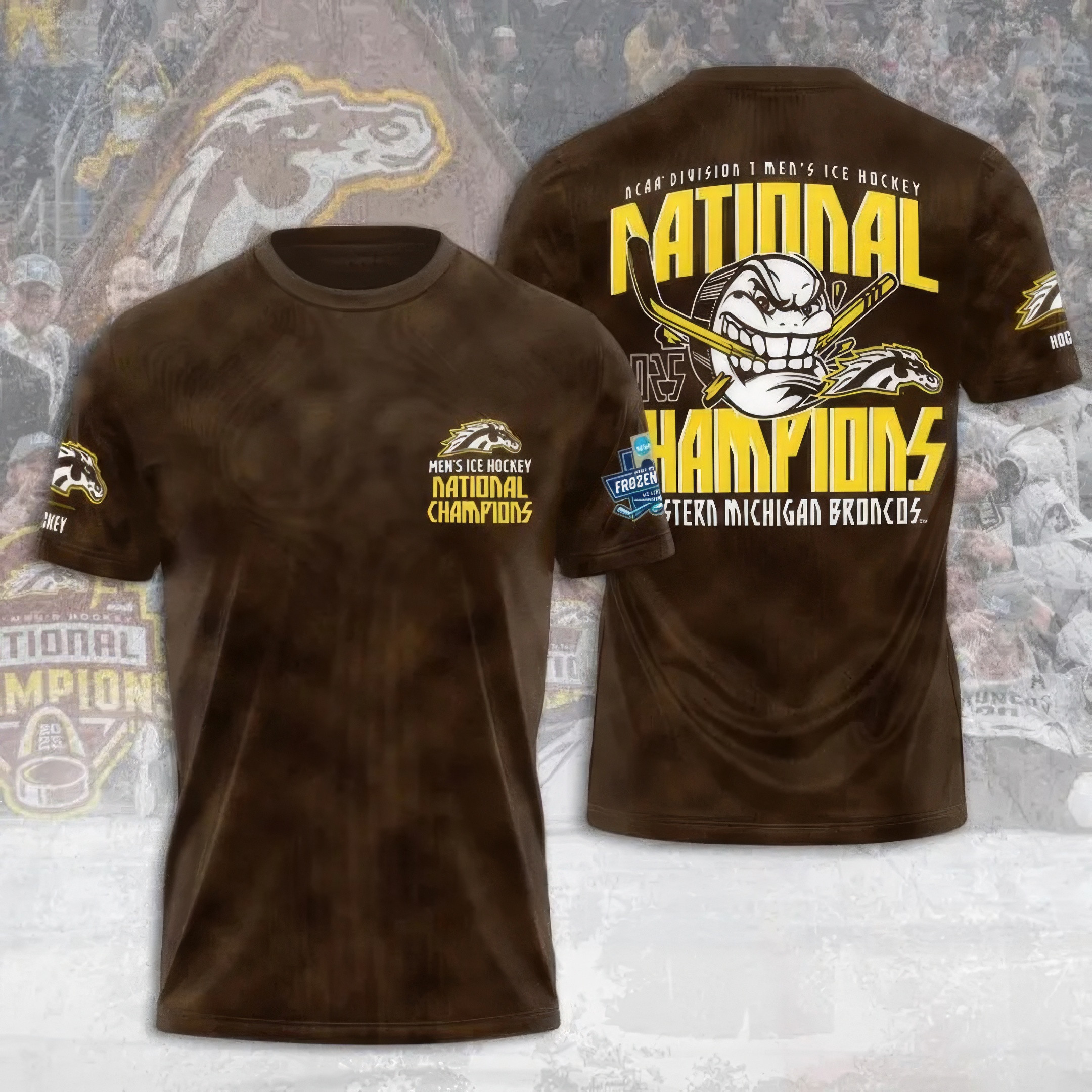 WMU Hockey 2025 National Champion Shirt Great Gifts For Hockey Fans-1