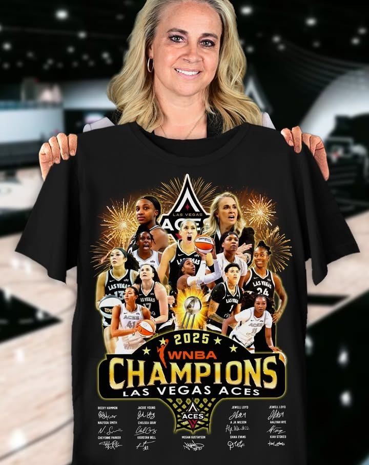 WNBA Champions Las Vegas Aces 2025 T-Shirt Aces Championship Clothing Gift For Fan-1