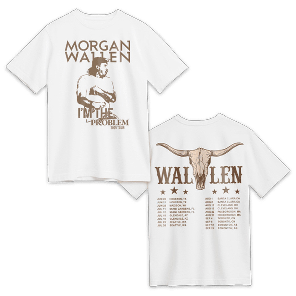 Wallen Tour 2025 Merch T-Shirt I'm The Problem Western Country Music Fan Gift Ideas-1