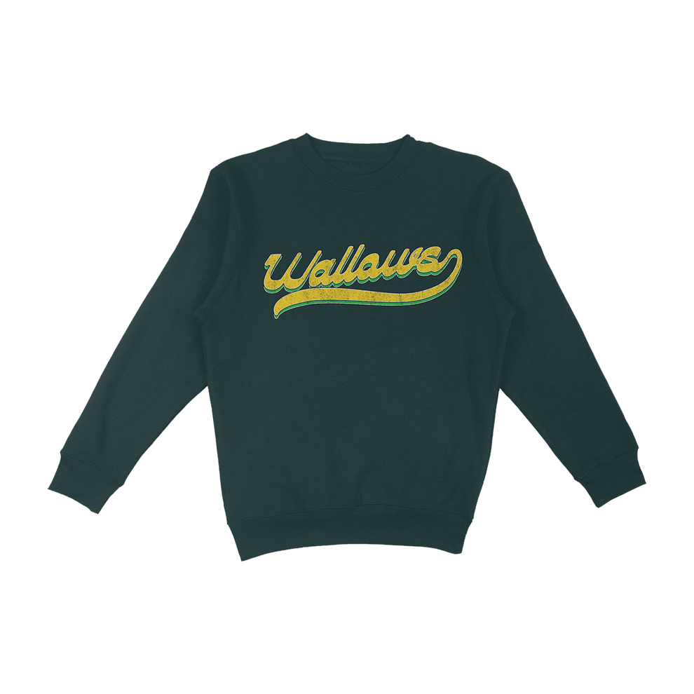 Wallows Tour Merch Baseball Script Crewneck Sweatshirt Concert The Wallows Band Fan Gifts-1
