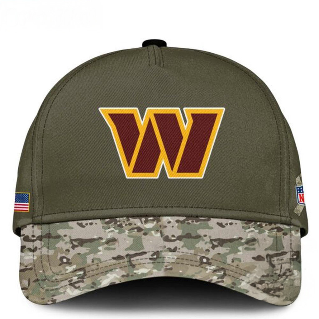 Washington Commanders 2025 NFL Veteran Birthday Camo Hat Commanders Merch Father Gifts-1