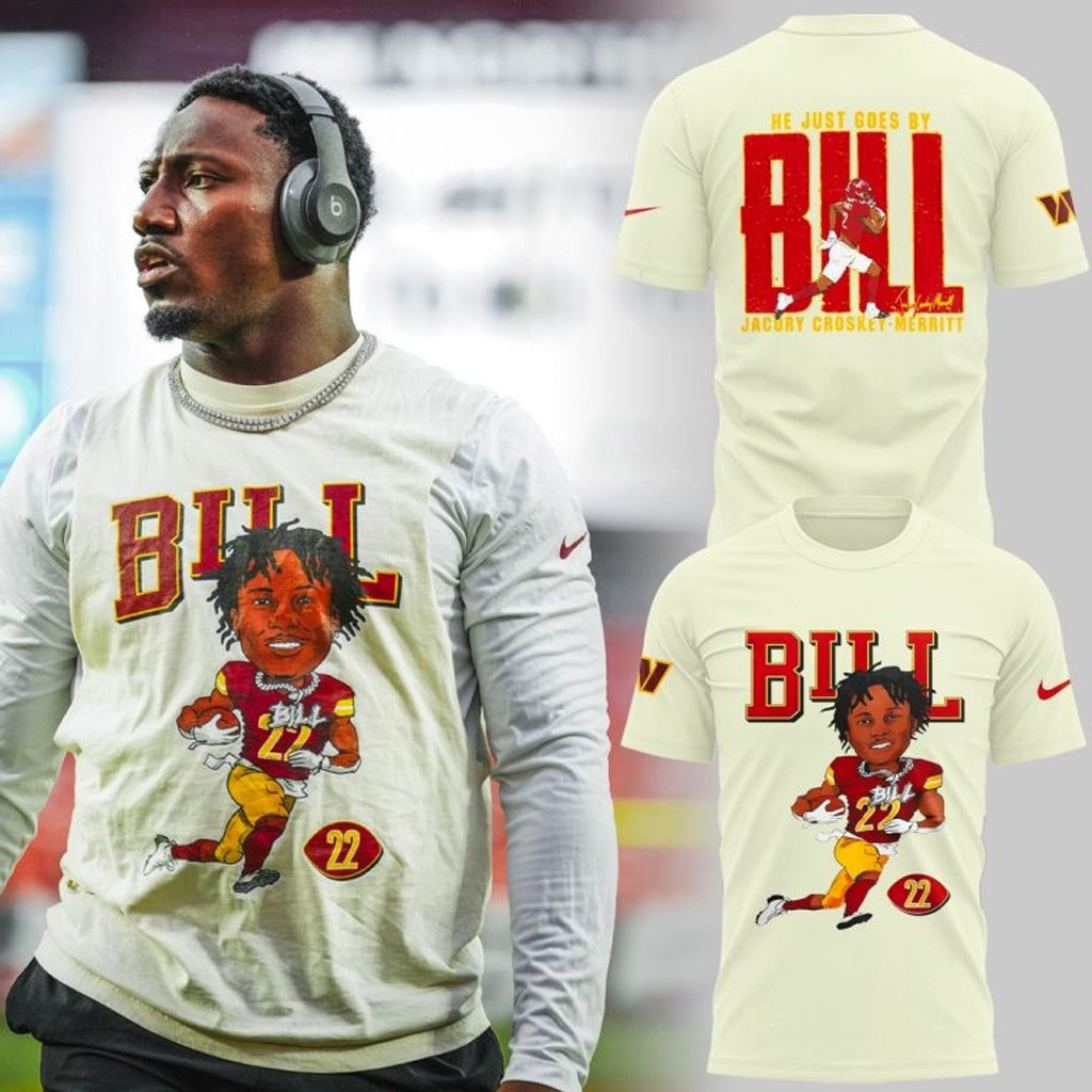 Washington Commanders Jacory Bill Croskey Merritt 22 T-Shirt Commanders Merch Gifts For Son-1