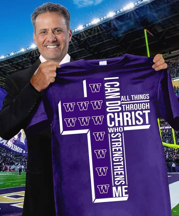 Washington Huskies Football Faith Shirt I Can Do All Things Through Christ Who Strengthens Me-1