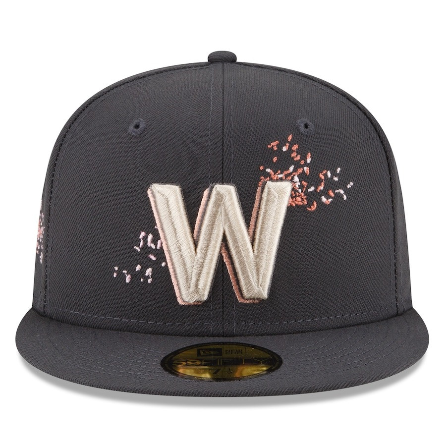 Washington Nationals City Connect Hat Cherry Blossom MLB New Era 59FIFTY Fitted Hat Cap-1