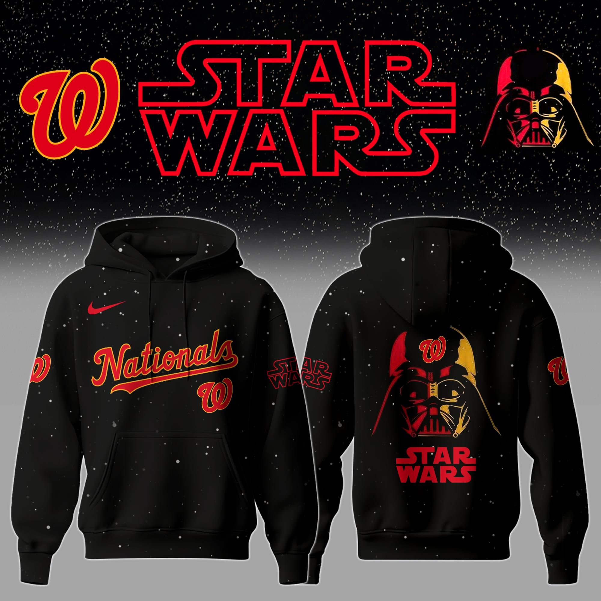 Washington Nationals X Star Wars Night Hoodie Fan Merch Gifts For Baseball Lovers-1