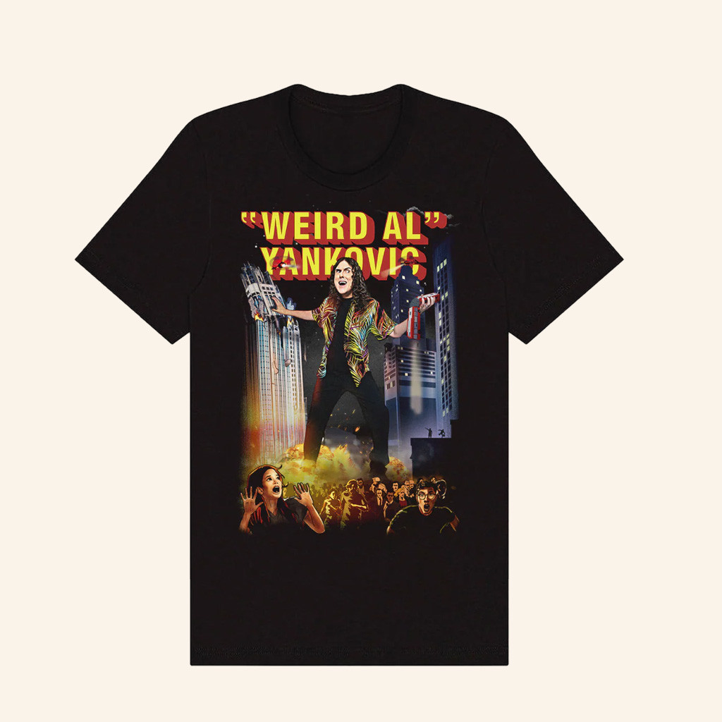 Weird Al Merch Bigger And Weirder T-Shirt Presents For Boyfriend-1