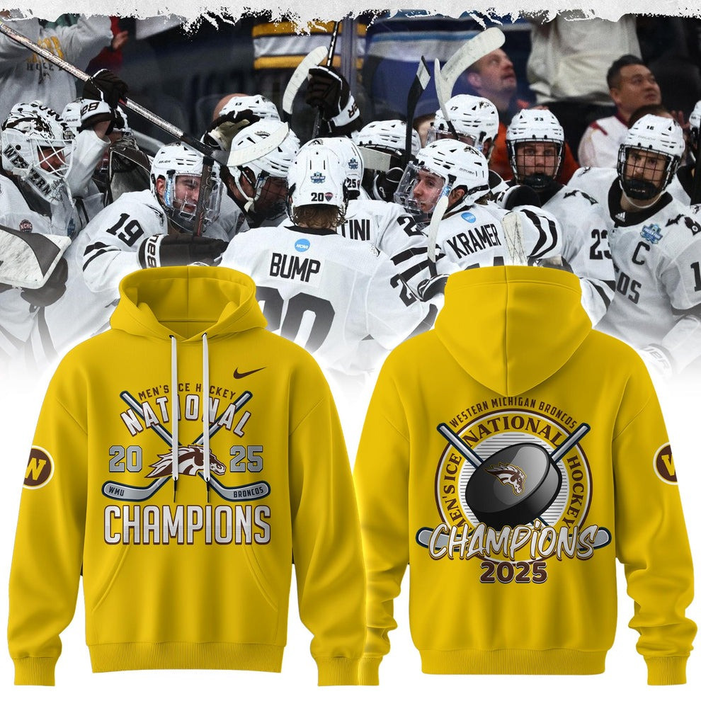 Western Michigan Broncos National Championship 2025 Hoodie Fan Merch WMU Hockey Cool Gift-1