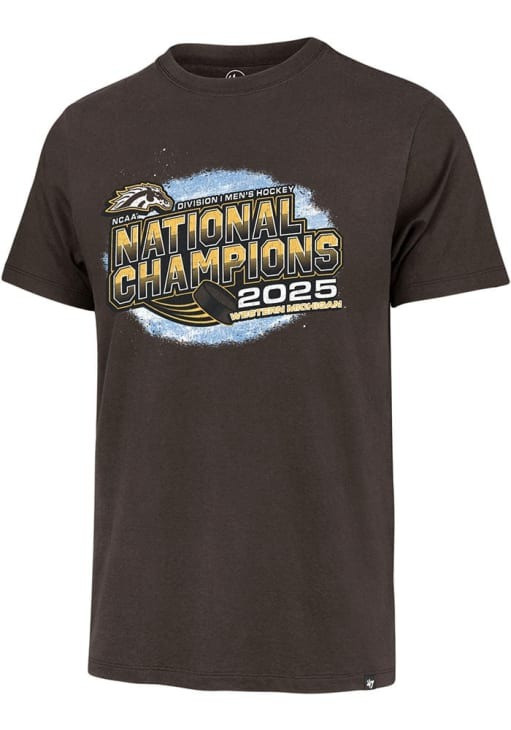 Western Michigan National Championship 2025 Shirt NCAA Ice Hockey Champions Fan Gear Tee-1