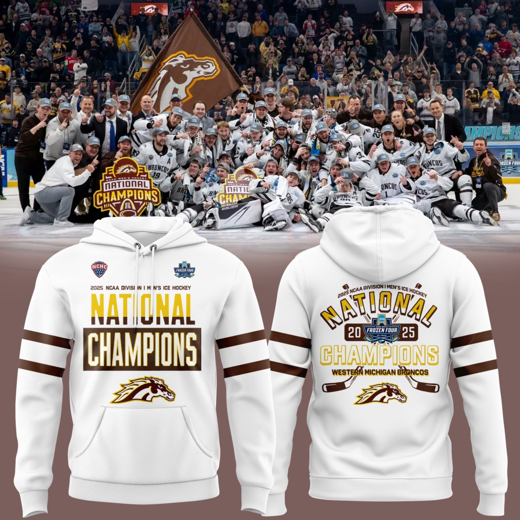Western Michigan National Championship Gear Hoodie 2025 WMU Hockey Champions Best Gifts-1
