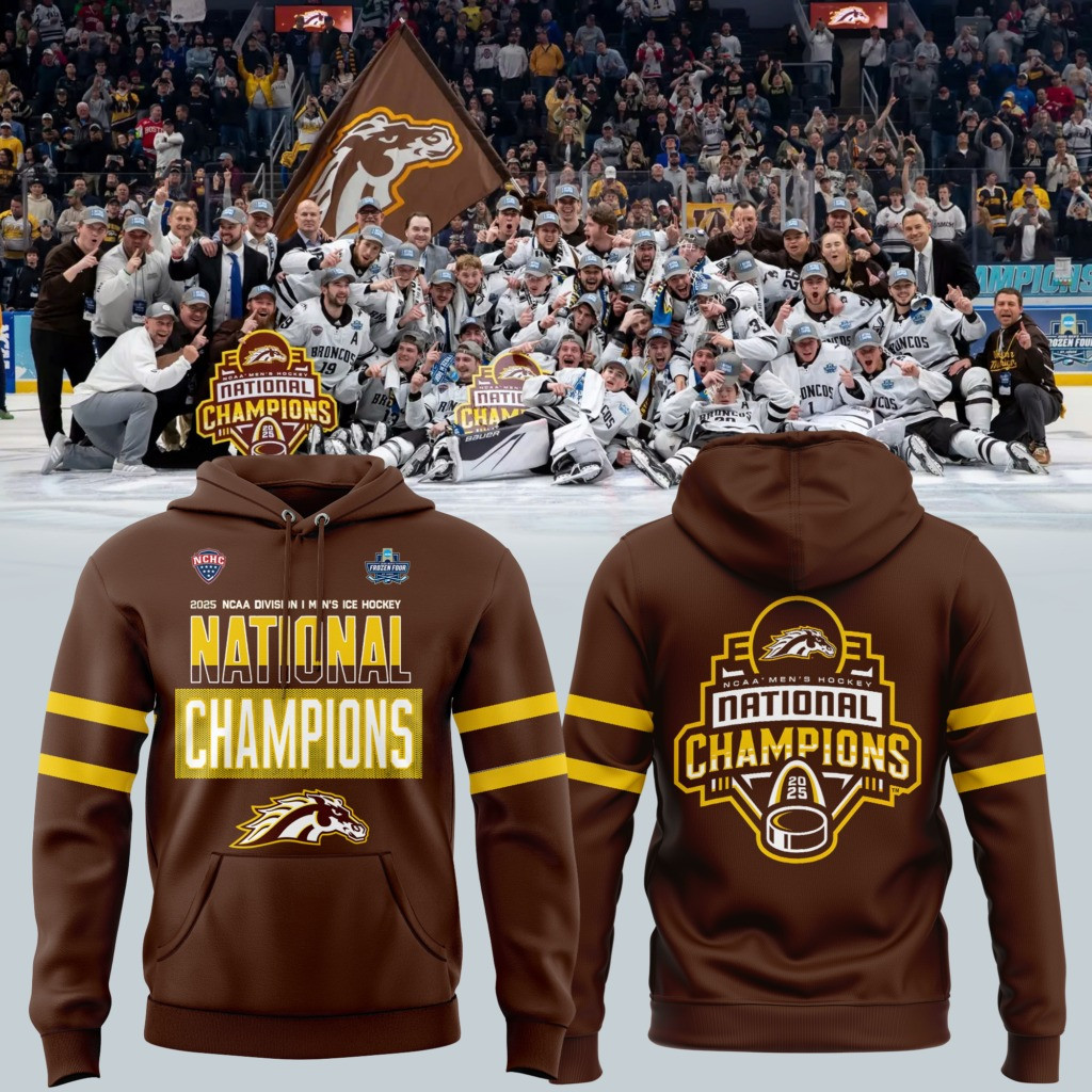 Western Michigan National Championship Gear Hoodie 2025 WMU Hockey Champions Great Gifts-1