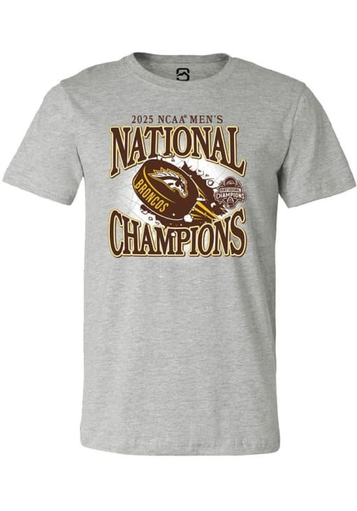 Western Michigan National Championship Gear T-Shirt 2025 NCAA Men's Ice Hockey Merch Unique-1